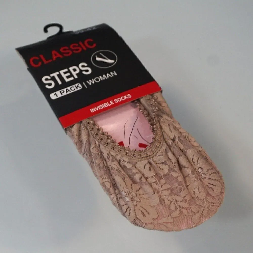Classic Steps Women Fashion Invisible Footsocks EU Sz 39 -42